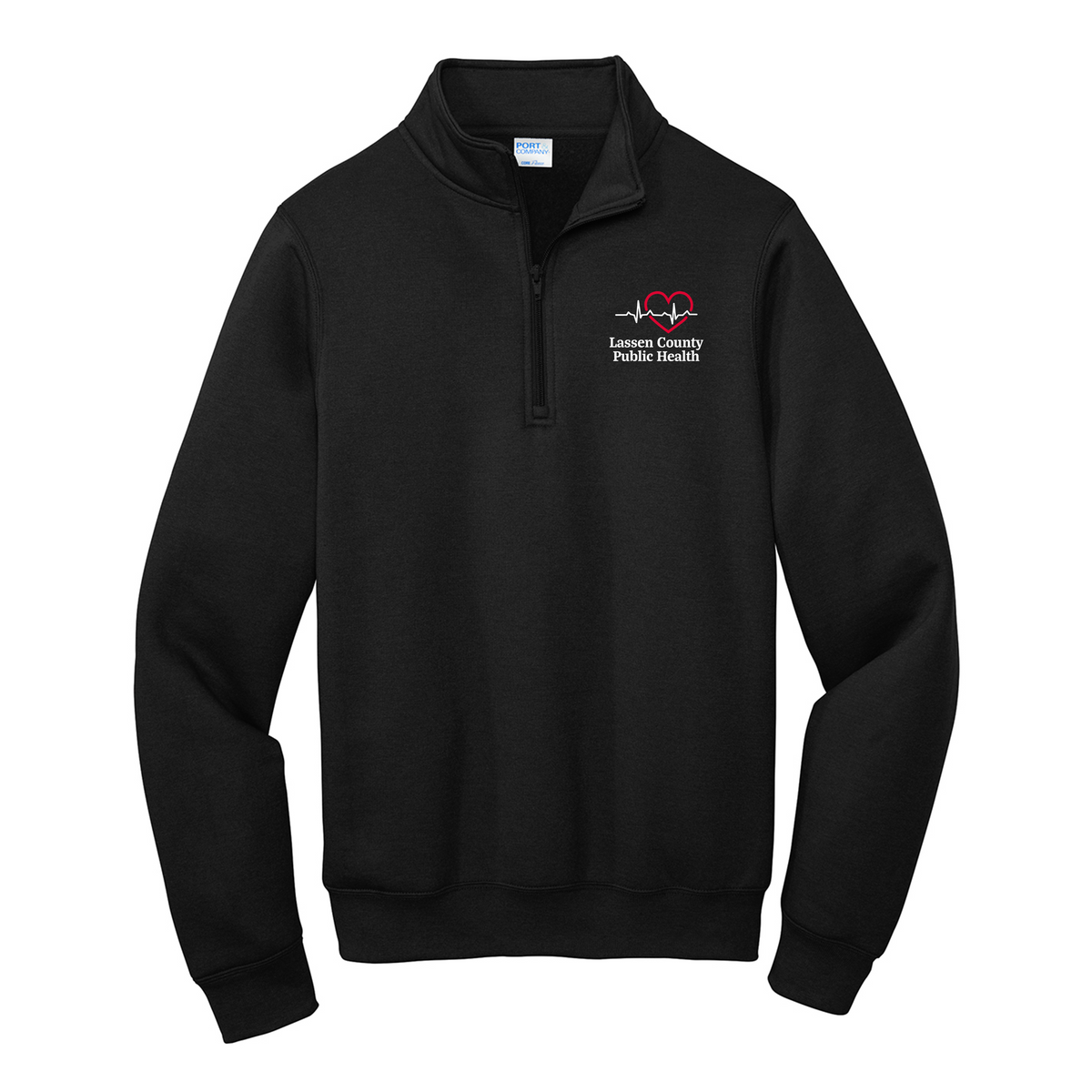 LASSEN COUNTY PUBLIC HEALTH Quarter Zip Sweatshirt CrossFreedom lassen-county-public-health-quarter-zip-sweatshirt-crossfreedom