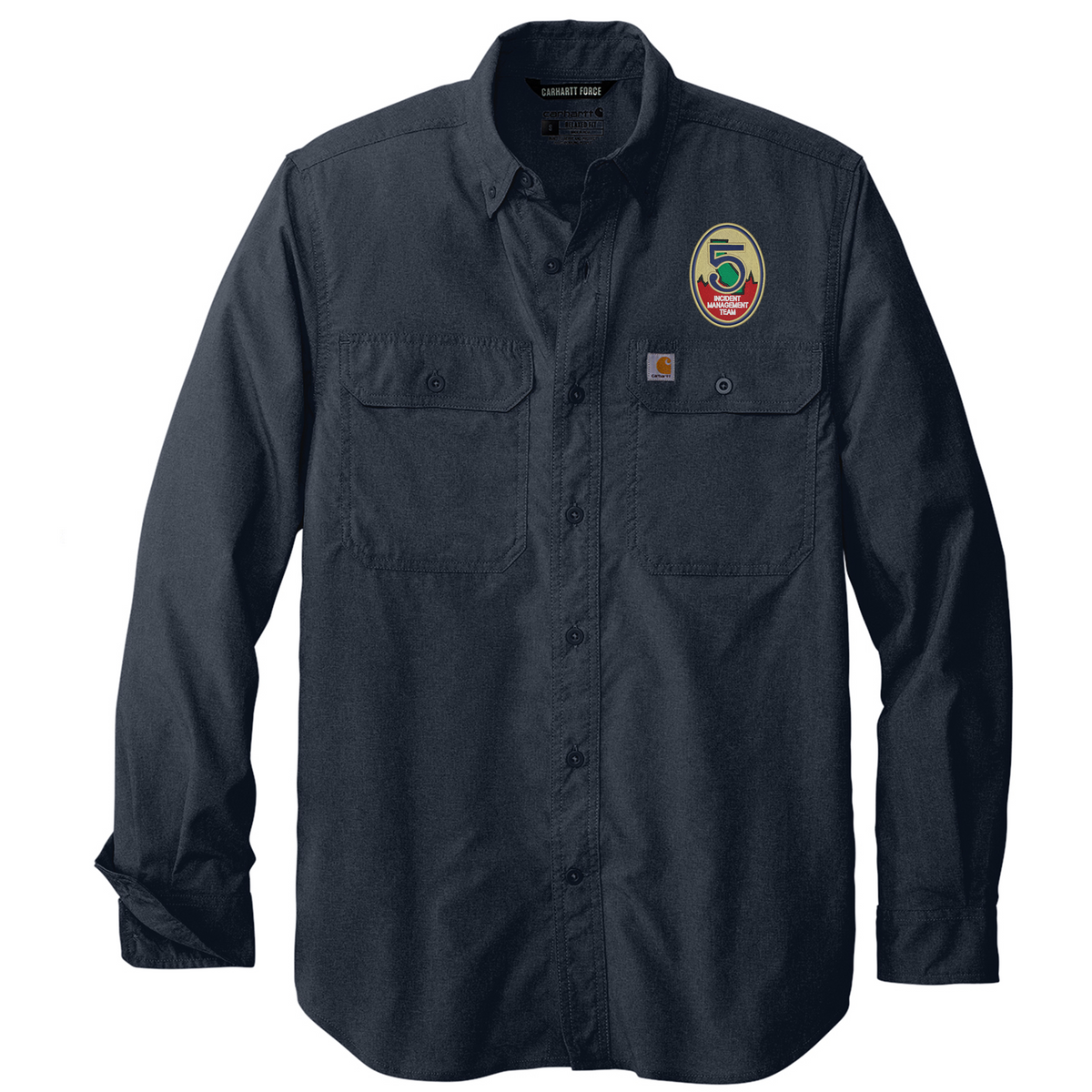 Carhartt Shirts: Men's Indigo Blue S202 IDCLong Sleeve