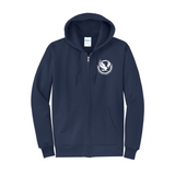 LAKE ALMANOR CHRISTIAN SCHOOL - Port & Co™ Core Fleece Full-Zip Hooded Sweatshirt. PC78ZH