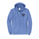 LAKE ALMANOR CHRISTIAN SCHOOL - Port & Co™ Core Fleece Full-Zip Hooded Sweatshirt. PC78ZH
