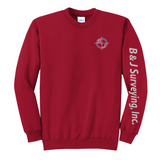 B&J Surveying, Inc. - **NEW** CREW NECK SWEATSHIRT