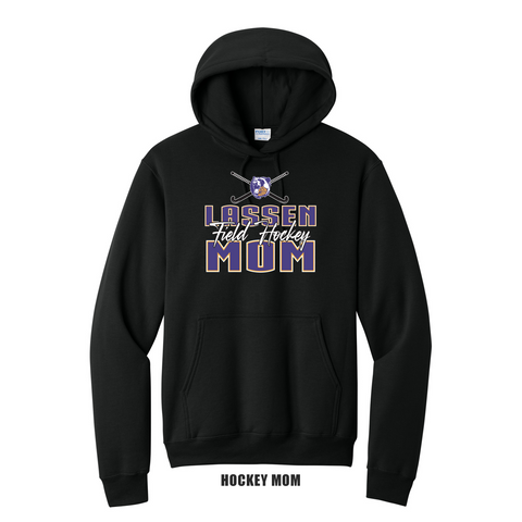 LASSEN FIELD HOCKEY **FUNDRAISER** - PC78H  Port & Co® Core Fleece Pullover Hooded Sweatshirt - HOCKEY MOM