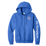 B&J Surveying, Inc. - **NEW** FULL ZIP CORE HOODIE