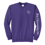 B&J Surveying, Inc. - **NEW** CREW NECK SWEATSHIRT