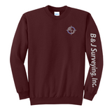B&J Surveying, Inc. - **NEW** CREW NECK SWEATSHIRT