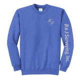 B&J Surveying, Inc. - **NEW** CREW NECK SWEATSHIRT