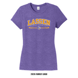 LASSEN FIELD HOCKEY **FUNDRAISER** - District® Women’s Perfect Tri® Tee. DM130L - 2026 FAMILY LOGO