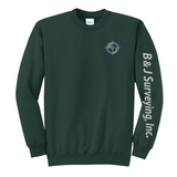 B&J Surveying, Inc. - **NEW** CREW NECK SWEATSHIRT