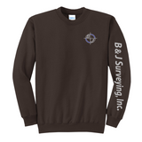B&J Surveying, Inc. - **NEW** CREW NECK SWEATSHIRT