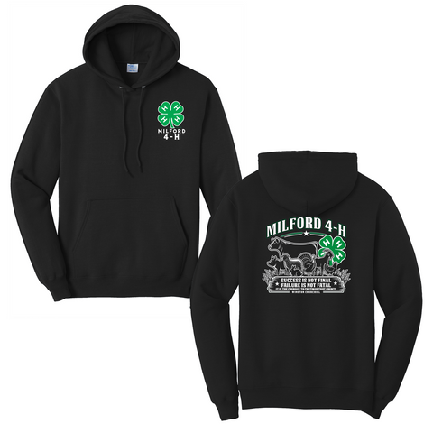 MILFORD 4-H - Pullover Hooded Sweatshirt