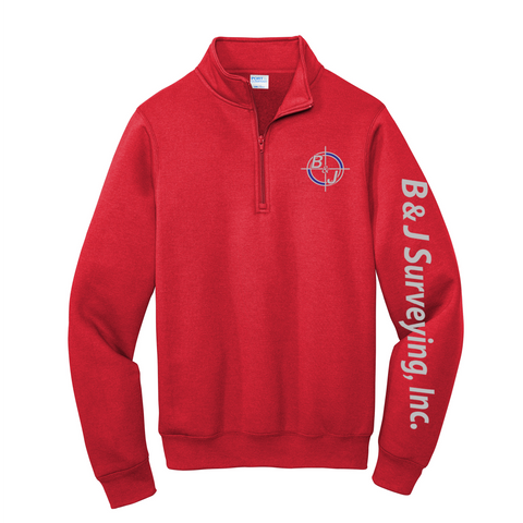 B&J Surveying, Inc. - **NEW** 1/4 ZIP SWEATSHIRT