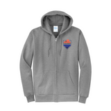 LAKE ALMANOR CHRISTIAN SCHOOL - Port & Co™ Core Fleece Full-Zip Hooded Sweatshirt. PC78ZH