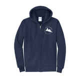 LAKE ALMANOR CHRISTIAN SCHOOL - Port & Co™ Core Fleece Full-Zip Hooded Sweatshirt. PC78ZH