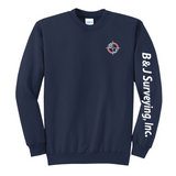 B&J Surveying, Inc. - **NEW** CREW NECK SWEATSHIRT