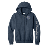 B&J Surveying, Inc. - **NEW** FULL ZIP CORE HOODIE