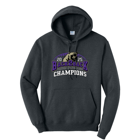 LASSEN FOOTBALL - BACK2BACK CHAMPIONS  - Port & Co™ Core Fleece Pullover Hooded Sweatshirt. PC78H