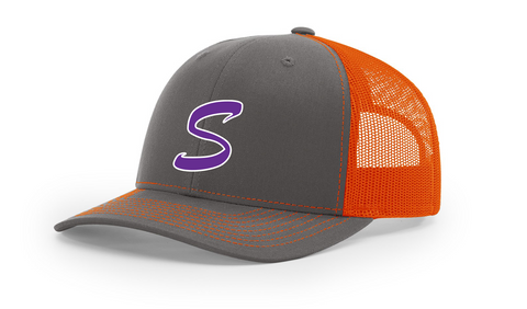 SUSANVILLE ALL STARS - Richardson 112 Trucker - CHARCOAL/ORANGE