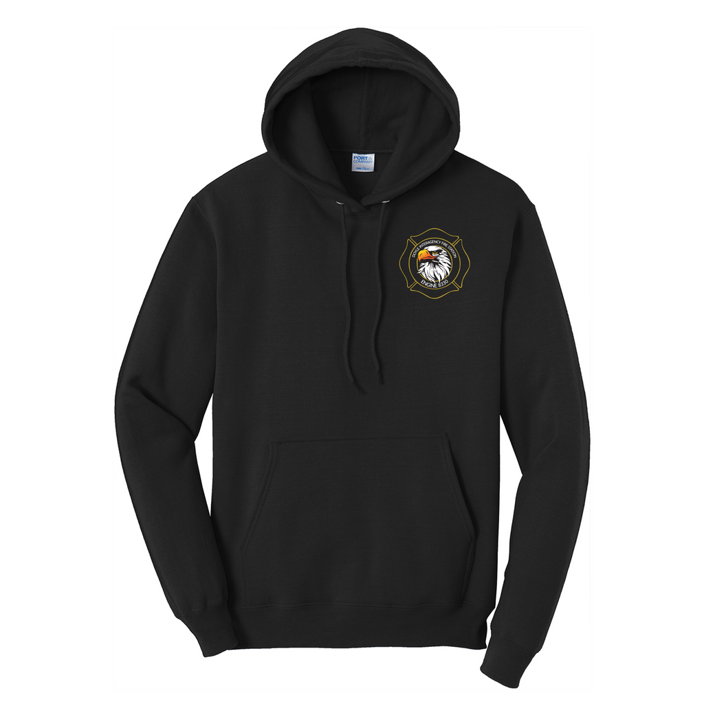 Port & company essential fleece pullover hotsell hooded sweatshirt