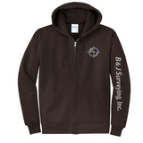 B&J Surveying, Inc. - **NEW** FULL ZIP CORE HOODIE