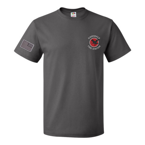 Ravendale Fire Station - Fruit of the Loom HD Cotton T-Shirt- Charcoal