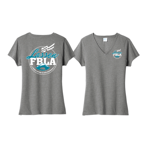 LASSEN FBLA - Ladies V-Neck T-shirt