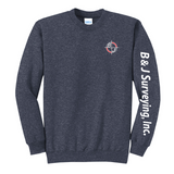 B&J Surveying, Inc. - **NEW** CREW NECK SWEATSHIRT