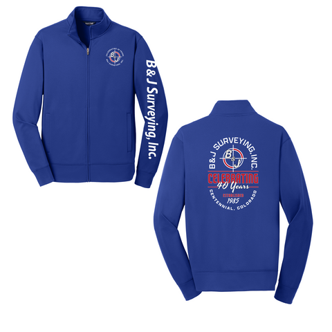B&J Surveying, Inc. - 40TH ANNIVERSARY - ZIP UP JACKET