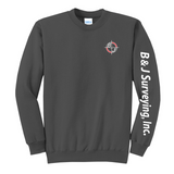B&J Surveying, Inc. - **NEW** CREW NECK SWEATSHIRT
