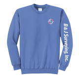 B&J Surveying, Inc. - **NEW** CREW NECK SWEATSHIRT
