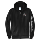 B&J Surveying, Inc. - **NEW** FULL ZIP CORE HOODIE