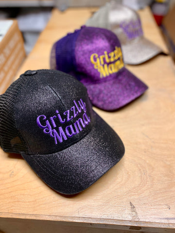 EMBROIDERED GLITTER HAT