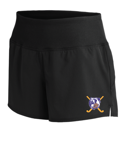 LHS FIELD HOCKEY - Ladies Running Shorts - BLACK