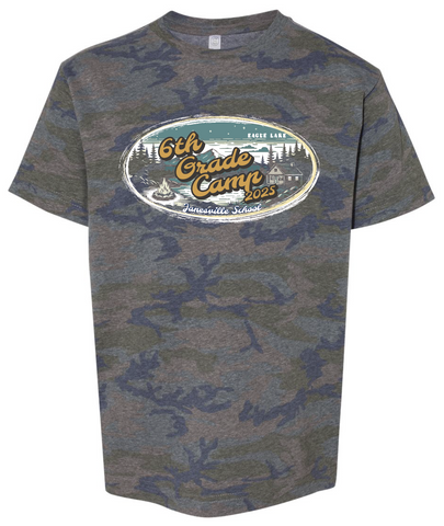 JANESVILLE SCHOOL - 6TH GRADE CAMP - VINTAGE CAMO T-SHIRT