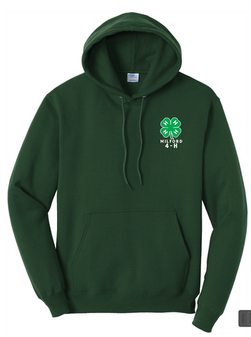 MILFORD 4-H - Pullover Hooded Sweatshirt