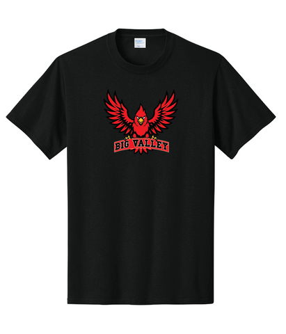 BIG VALLEY CARDINALS - T-SHIRT - FLYING CARDINAL DESIGN
