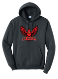 BIG VALLEY CARDINALS - PC78H  Port & Co™ Core Fleece Pullover Hooded Sweatshirt - FLYING CARDINAL DESIGN