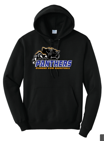 DIAMOND VIEW PANTHERS -  BOYS BASKETBALL - HOODED SWEATSHIRT