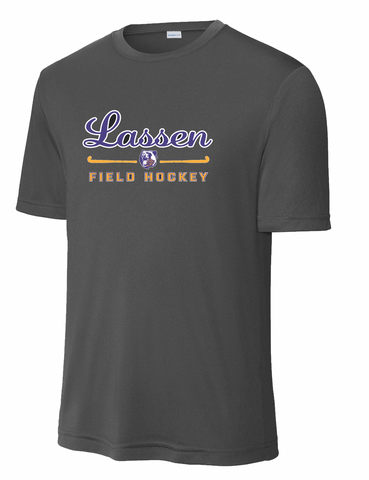 LHS FIELD HOCKEY - **PLAYER** PERFORMANCE SHIRT - DARK GRAY HEATHER