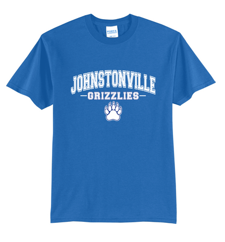 JOHNSTONVILLE GRIZZLIES - PC55 Port & Co® Core Blend Tee - CLASSIC DESIGN