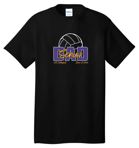 LHS VOLLEYBALL - PC455 Port & Co™ Fan Favorite™ Blend Tee - SENIOR DAD
