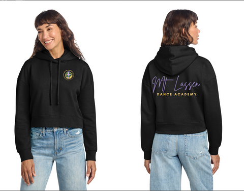 MT. LASSEN DANCE ACADEMY - District® Women’s V.I.T.™ CROPPED Fleece Hoodie. DT6101