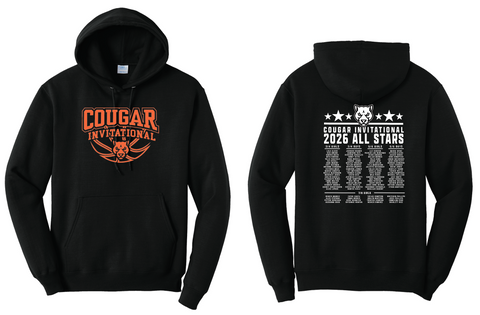 COUGAR INVITATIONAL BASKETBALL GAME - 2026 ALL STARS - Port & Co™ Core Fleece Pullover Hooded Sweatshirt. PC78H