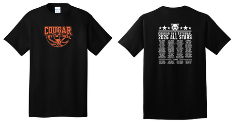 COUGAR INVITATIONAL BASKETBALL GAME - 2026 ALL STARS - Port & Co™ Core Cotton Tee. PC54