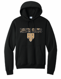 RIVER RATS BASEBALL - PC78H  Port & Co® Core Fleece Pullover Hooded Sweatshirt - BLACK