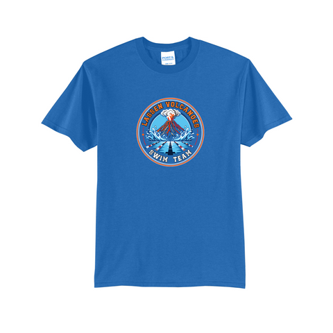 LASSEN VOLCANOES SWIM TEAM - PC55  Port & Co™ Core Blend Tee - ROYAL BLUE