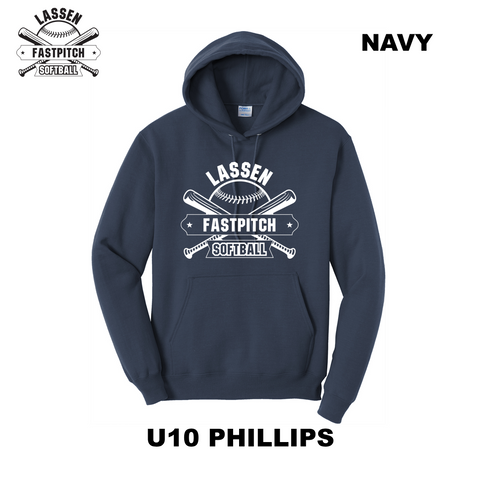 LASSEN YOUTH FASTPITCH SOFTBALL - U10 PHILLIPS - HOODIE