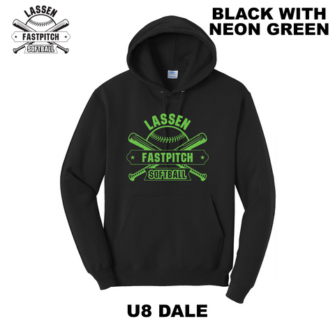 LASSEN YOUTH FASTPITCH SOFTBALL - U8 DALE - HOODIE