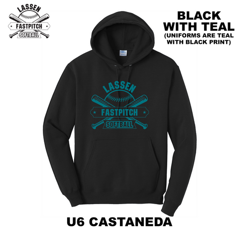 LASSEN YOUTH FASTPITCH SOFTBALL - U6 CASTANEDA - HOODIE