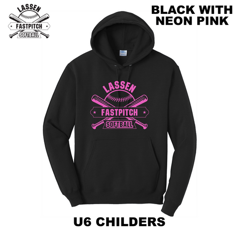 LASSEN YOUTH FASTPITCH SOFTBALL - U6 CHILDERS - HOODIE