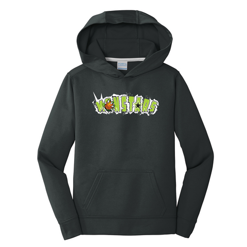 MONSTARS BASKETBALL - Youth Performance Fleece Pullover Hooded Sweatshirt